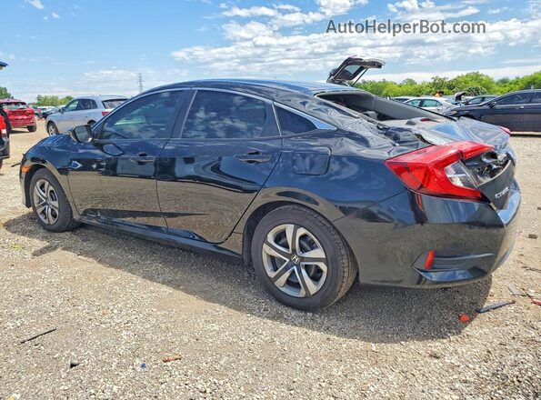 2HGFC2F55JH583616 2018 HONDA CIVIC Черный Задняя левая четверть