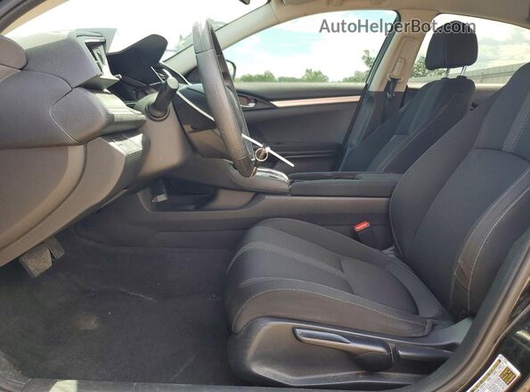 2HGFC2F55JH583616 2018 HONDA CIVIC Черный Вид салона спереди