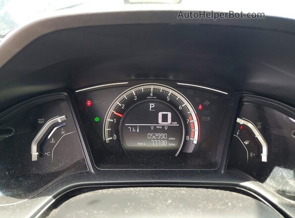 2HGFC2F55JH583616 2018 HONDA CIVIC Черный Вид щитка приборов