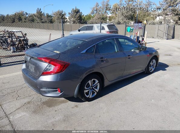 2HGFC2F55JH598486 2018 HONDA CIVIC Gray Trasero derecho