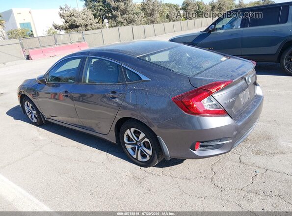 2HGFC2F55JH598486 2018 HONDA CIVIC Gray Trasero izquierdo