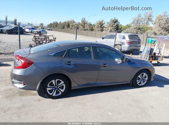 2HGFC2F55JH598486 2018 HONDA CIVIC Gray Vista interior de 360 grados