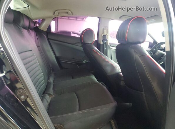 2HGFC2F55JH598701 2018 HONDA CIVIC Черный Вид задних сидений