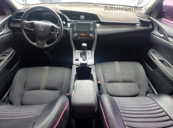 2HGFC2F55JH598701 2018 HONDA CIVIC Черный Вид панели приборов