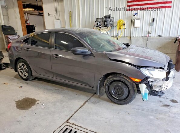 2HGFC2F55JH599802 2018 HONDA CIVIC Gray წინა მარჯვენა