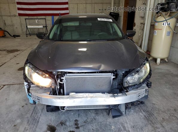 2HGFC2F55JH599802 2018 HONDA CIVIC Gray წინა ხედი