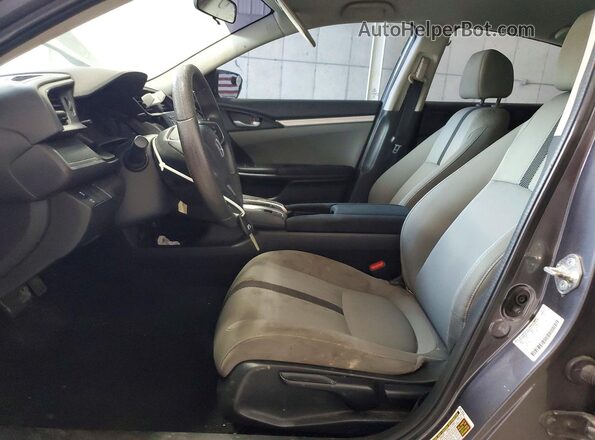2HGFC2F55JH599802 2018 HONDA CIVIC Gray წინა სალონის ხედი