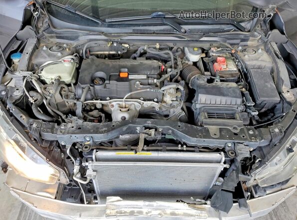 2HGFC2F55JH599802 2018 HONDA CIVIC Gray უკანა სალონის ხედი