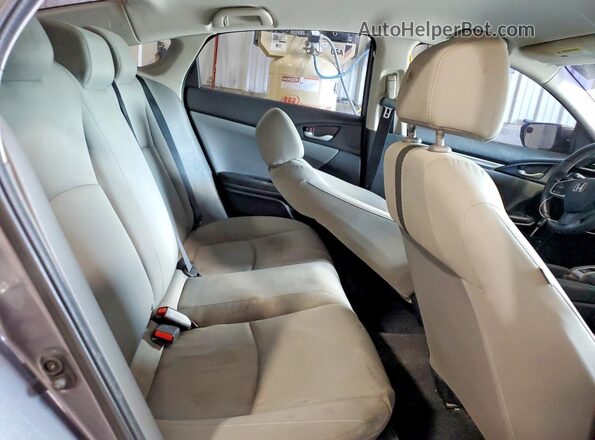 2HGFC2F55JH599802 2018 HONDA CIVIC Gray უკანა სავარძლების ხედი