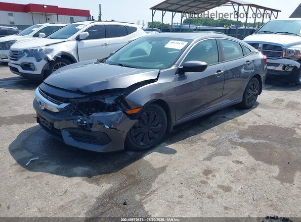 2HGFC2F55JH602620 2018 HONDA CIVIC Gray Front left