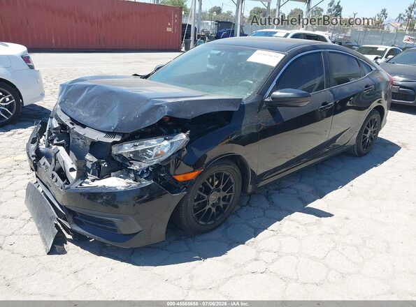 2HGFC2F56GH500221 2016 HONDA CIVIC Черный Передняя левая четверть