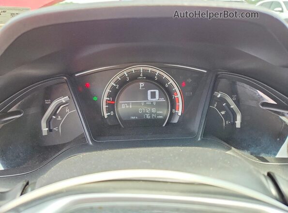 2HGFC2F56GH528181 2016 HONDA CIVIC Red Vista del cuadro de instrumentos