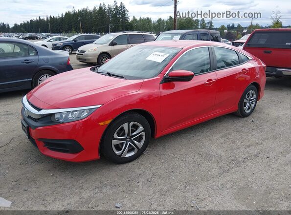 2HGFC2F56GH560208 2016 HONDA CIVIC Red Vista tres cuartos delantera izquierda