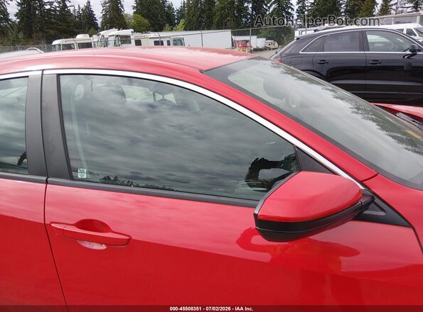 2HGFC2F56GH560208 2016 HONDA CIVIC Red Vista interior trasera