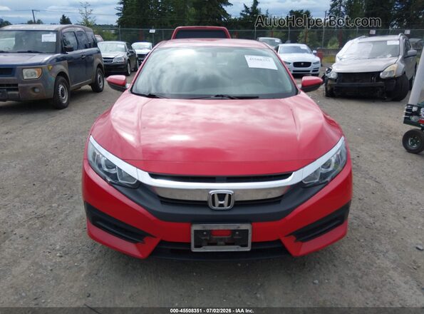 2HGFC2F56GH560208 2016 HONDA CIVIC Red Vista del cuadro de instrumentos