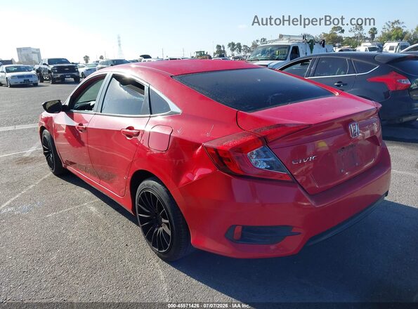 2HGFC2F56GH561567 2016 HONDA CIVIC Red Задня ліва чверть