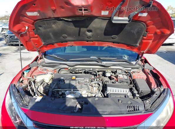 2HGFC2F56GH561567 2016 HONDA CIVIC Red Вид ззаду