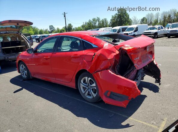 2HGFC2F56GH562718 2016 HONDA CIVIC Красный Задняя левая четверть