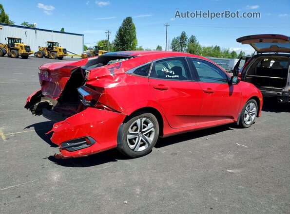 2HGFC2F56GH562718 2016 HONDA CIVIC Красный Задняя правая четверть