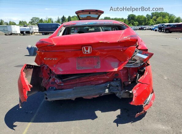 2HGFC2F56GH562718 2016 HONDA CIVIC Красный Вид сзади