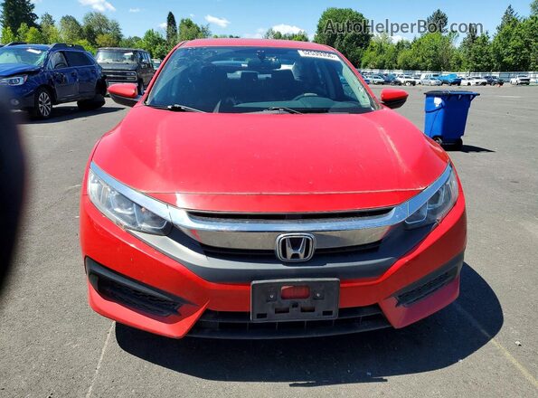 2HGFC2F56GH562718 2016 HONDA CIVIC Красный Вид спереди