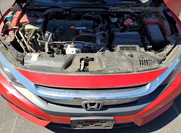 2HGFC2F56GH562718 2016 HONDA CIVIC Красный Вид задней части салона
