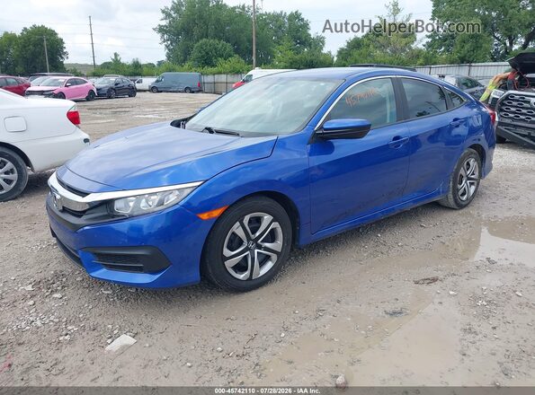 2HGFC2F56HH513472 2017 HONDA CIVIC Blue Przód lewy
