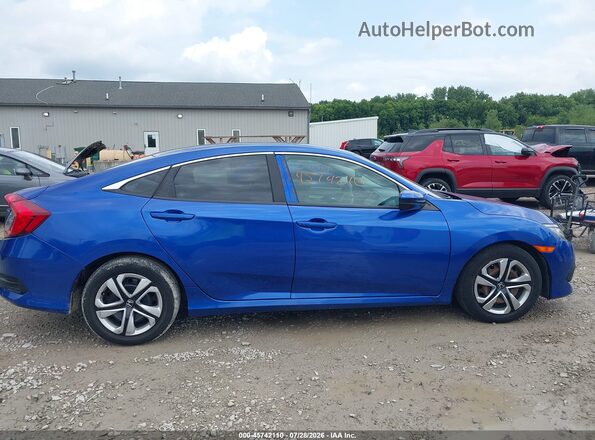 2HGFC2F56HH513472 2017 HONDA CIVIC Blue Widok wnętrza z tyłu
