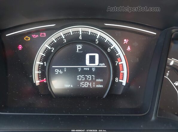2HGFC2F56HH515884 2017 HONDA CIVIC White Вид задніх сидінь