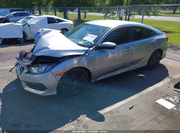 2HGFC2F56HH539148 2017 HONDA CIVIC Gray Առջևի ձախ երեք քառորդ տեսարան