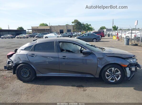 2HGFC2F56HH544978 2017 HONDA CIVIC Gray ხელსაწყოთა პანელის ხედი