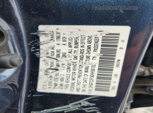 2HGFC2F56HH561358 2017 HONDA CIVIC Charcoal Widok komory silnika