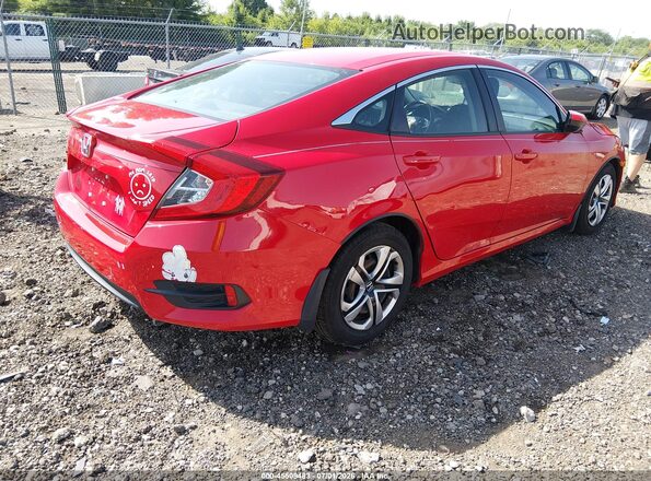2HGFC2F56JH529726 2018 HONDA CIVIC Red Trasero derecho