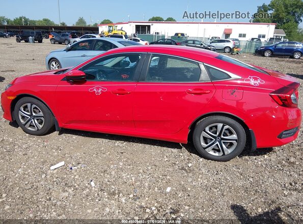2HGFC2F56JH529726 2018 HONDA CIVIC Red Vista interior de 360 grados