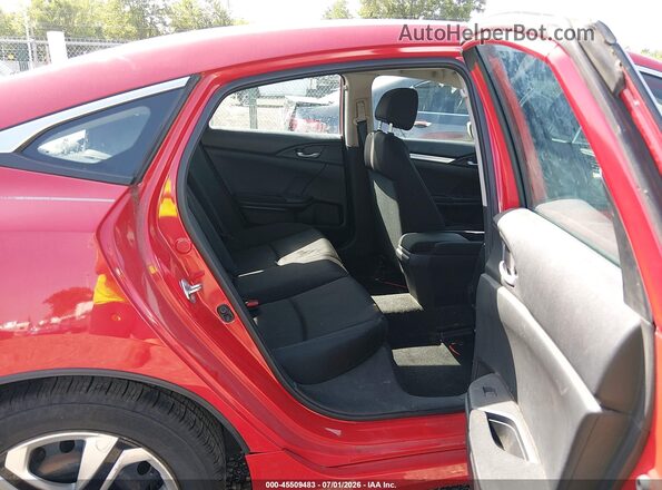 2HGFC2F56JH529726 2018 HONDA CIVIC Red Vista de la etiqueta del VIN
