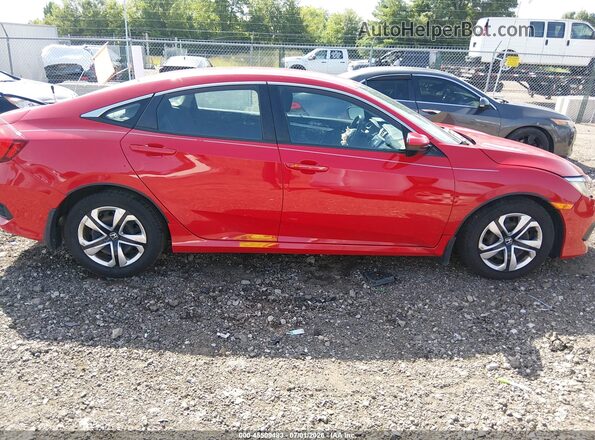 2HGFC2F56JH529726 2018 HONDA CIVIC Red Vista interior trasera