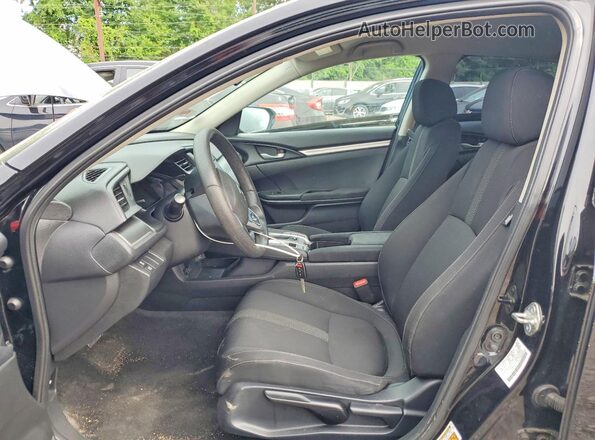 2HGFC2F56JH591529 2018 HONDA CIVIC Black წინა სალონის ხედი