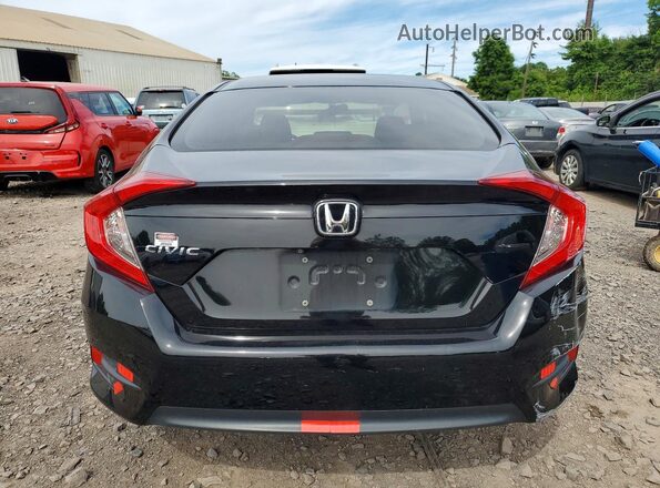 2HGFC2F56JH591529 2018 HONDA CIVIC Black უკანა ხედი