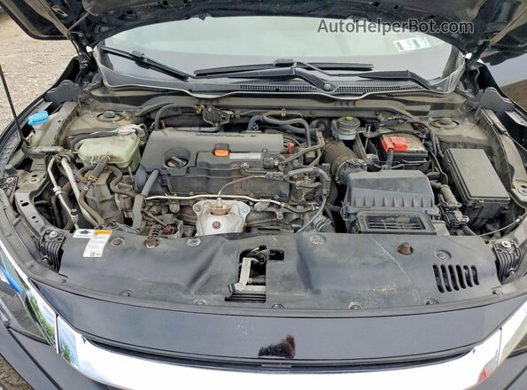 2HGFC2F56JH591529 2018 HONDA CIVIC Black უკანა სალონის ხედი