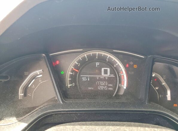 2HGFC2F56JH600620 2018 HONDA CIVIC Белый Вид щитка приборов