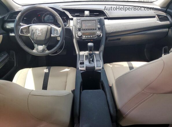 2HGFC2F56JH600620 2018 HONDA CIVIC Белый Вид панели приборов