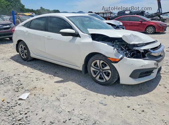 2HGFC2F56JH600620 2018 HONDA CIVIC Белый Передняя правая четверть