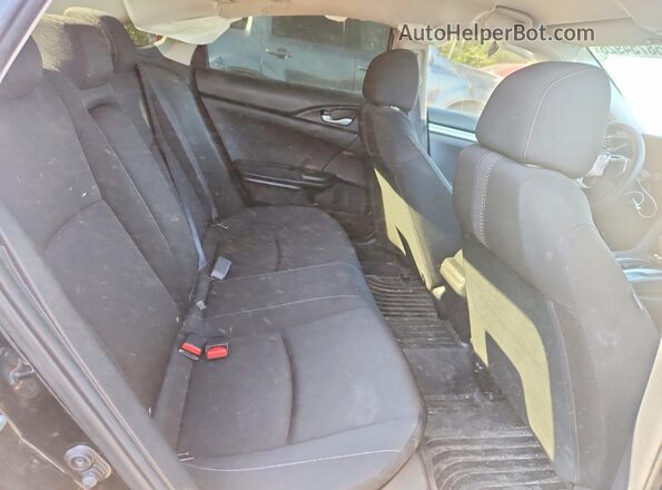 2HGFC2F56KH009267 2019 HONDA CIVIC Black უკანა სავარძლების ხედი