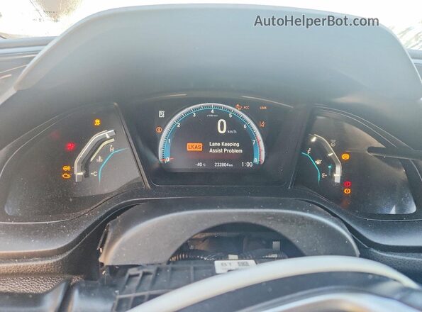 2HGFC2F56KH009267 2019 HONDA CIVIC Black ხელსაწყოთა პანელის ხედი