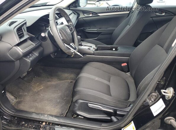 2HGFC2F56KH012380 2019 HONDA CIVIC Black Front interior view