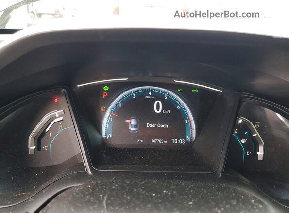 2HGFC2F56KH012380 2019 HONDA CIVIC Black Instrument cluster view