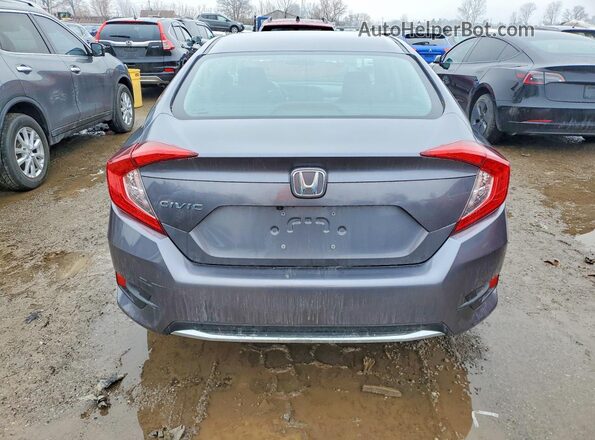 2HGFC2F56MH000197 2021 HONDA CIVIC Gray უკანა ხედი