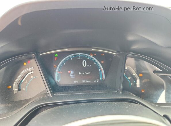 2HGFC2F56MH016092 2021 HONDA CIVIC Silver ხელსაწყოთა პანელის ხედი