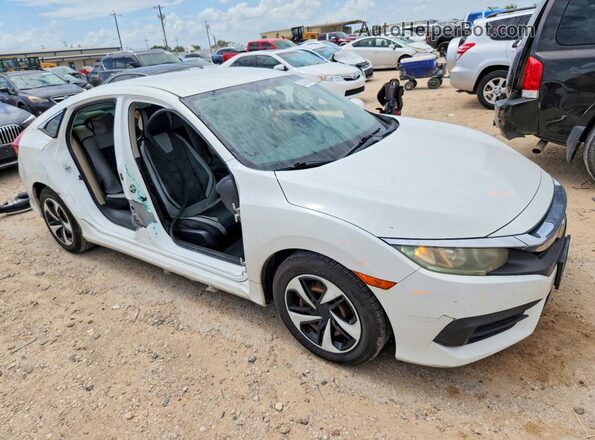 2HGFC2F57GH524897 2016 HONDA CIVIC Белый Передняя правая четверть