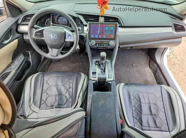 2HGFC2F57GH524897 2016 HONDA CIVIC Белый Вид панели приборов